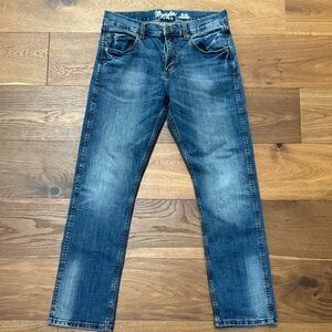 Mecca Men's Straight Fit Denim Jeans - Blue